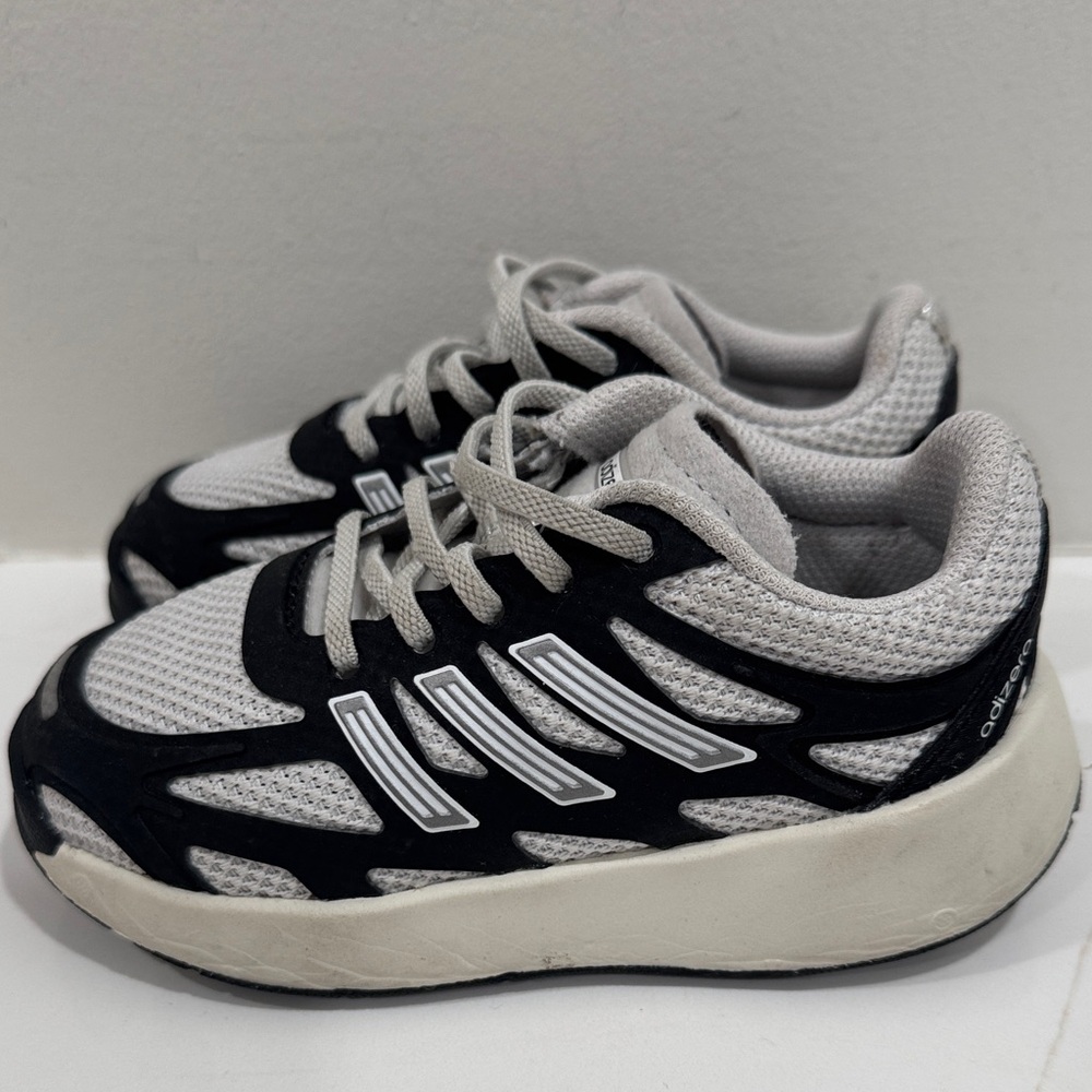 Adidas Kids Black and Gray Sneakers